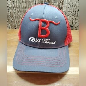 Bill Thomas Snapback Mesh Back Trucker Hat Cap Adjustable One Size Embroidered